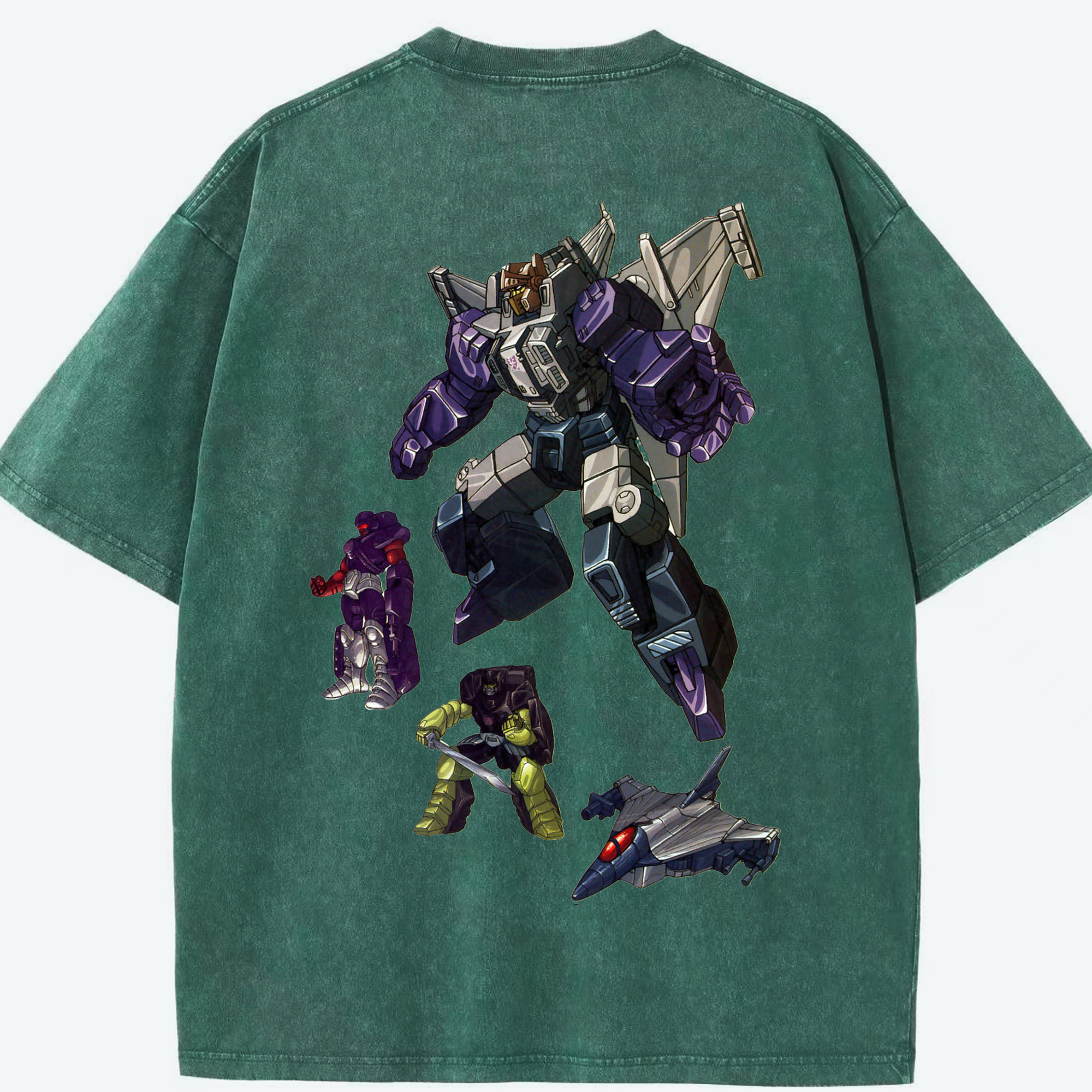 （画像用）  綿100% ヴィンテージ風 半袖Tシャツ（背面プリント）